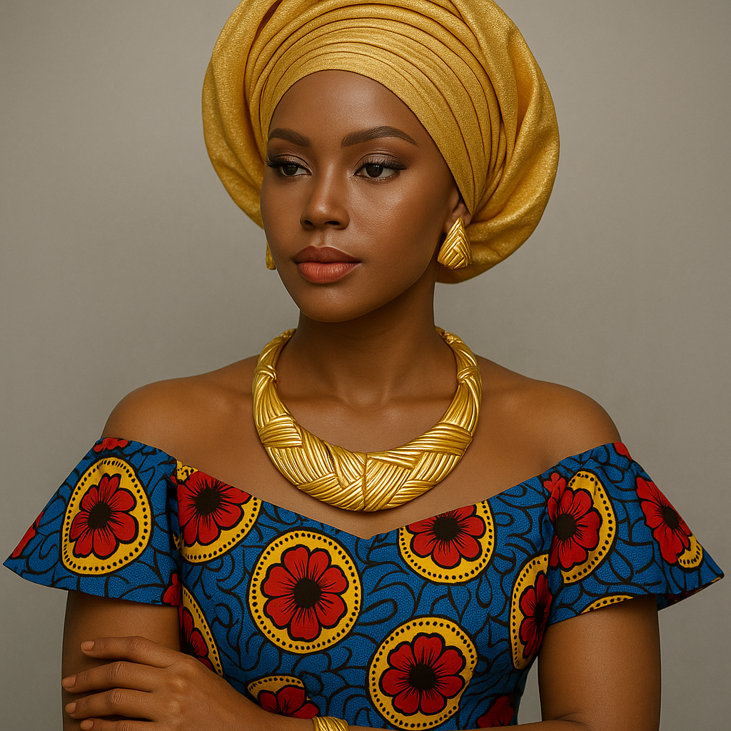 Brazilian gold-plated jewelry set